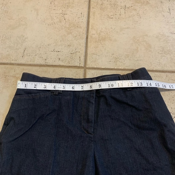 S.C. & CO. Petites 10P Wide Leg Denim Trousers Dark Wash - Picture 3 of 6